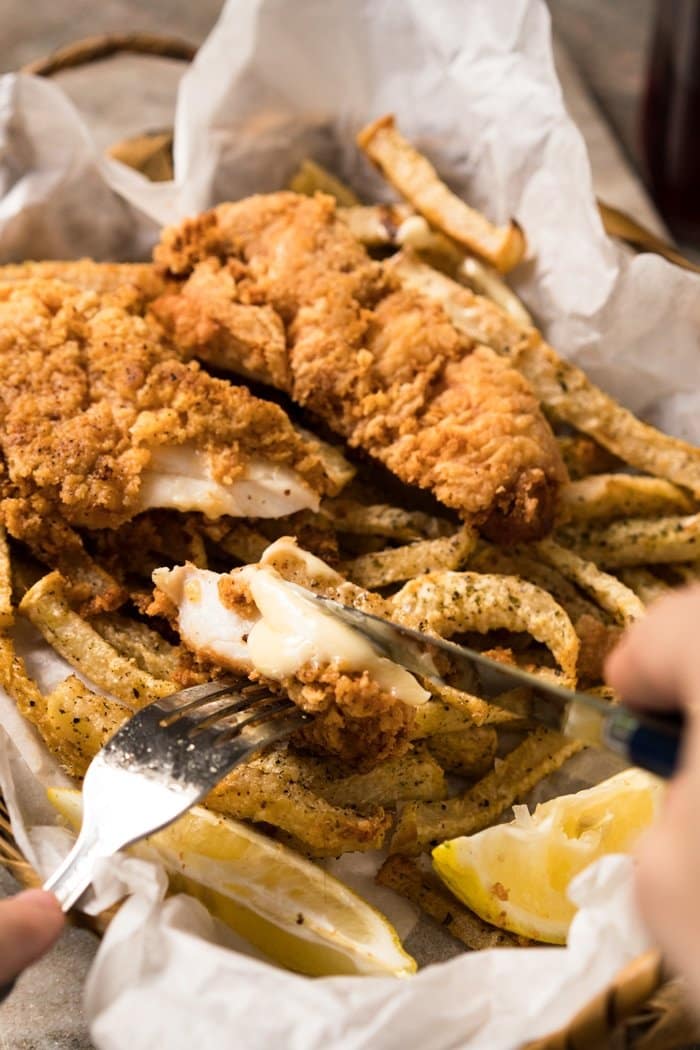 Gluten Free & Keto Fish And Chips #keto #ketorecipes #lowcarb #glutenfree #healthyrecipes #fishandchips