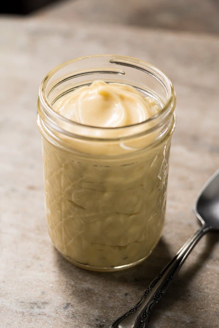 5-Minute Homemade Paleo & Keto Mayonnaise #keto #ketorecipes #lowcarb #dairyfree #glutenfree #paleo #healthyrecipes #mayonnaise