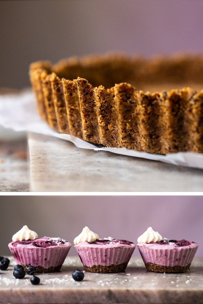 Gluten Free, Paleo & Keto Graham Cracker Pie Crust #keto #lowcarb #paleo #glutenfree #healthyrecipes #pie #grainfree