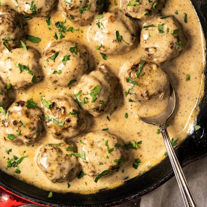 Traditional keto Swedish meatballs