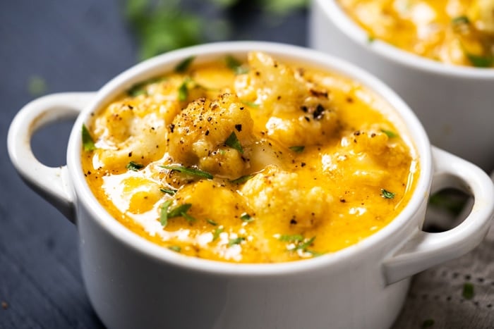 Low carb cauliflower mac and cheese