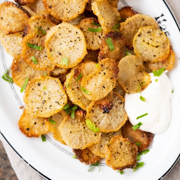 Low carb & eto faux-tatoes with sour cream