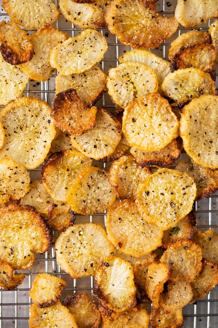 Crisp keto faux-tatoe slices