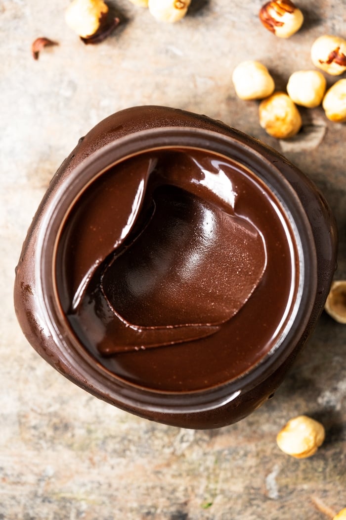 Creamy sugar free & keto nutella hazelnut spread