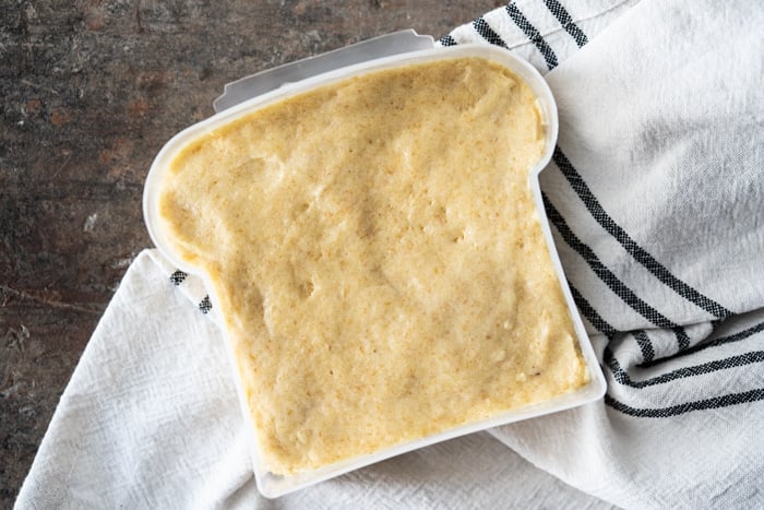 Uncooked 90 second keto bread dough
