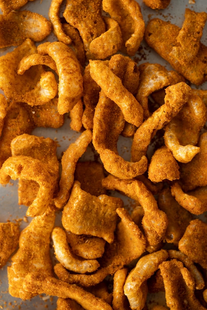 Keto Cheetos with pork rinds