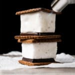 Melting a keto s'more with a torch