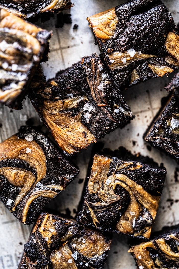 Gluten free and low carb peanut butter brownies