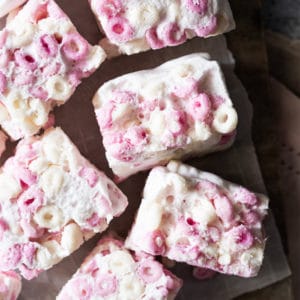 Keto Rice Krispie treats with Magic Spoon cereal