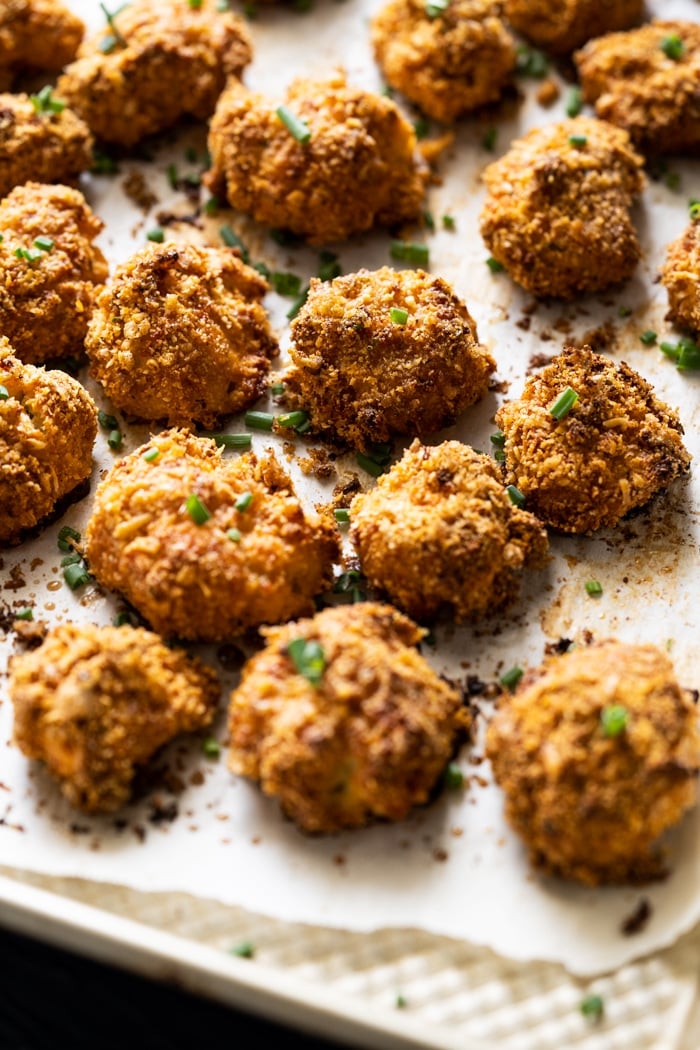 Freshly baked paleo and Keto chicken nuggets