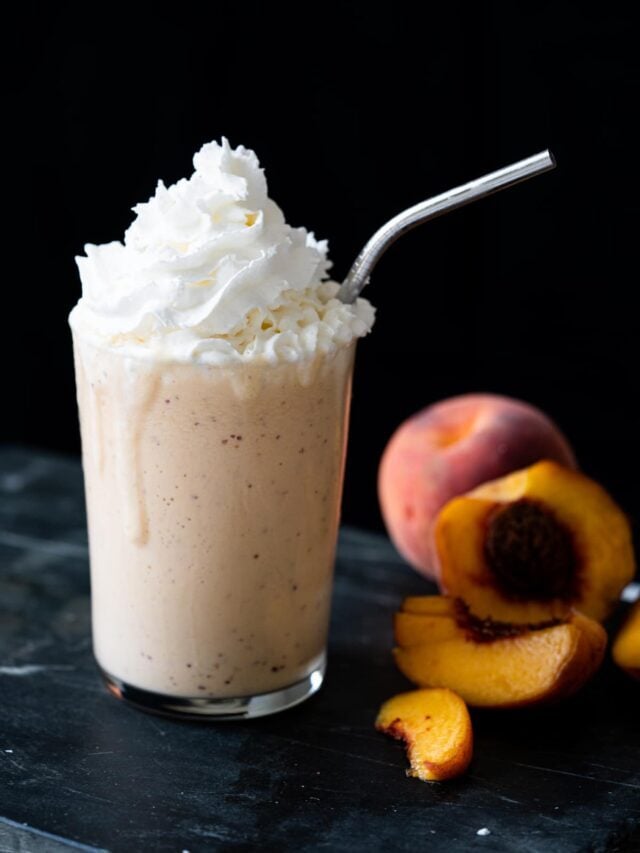 Luscious Keto Peach Milkshake (i.e. Hack!)